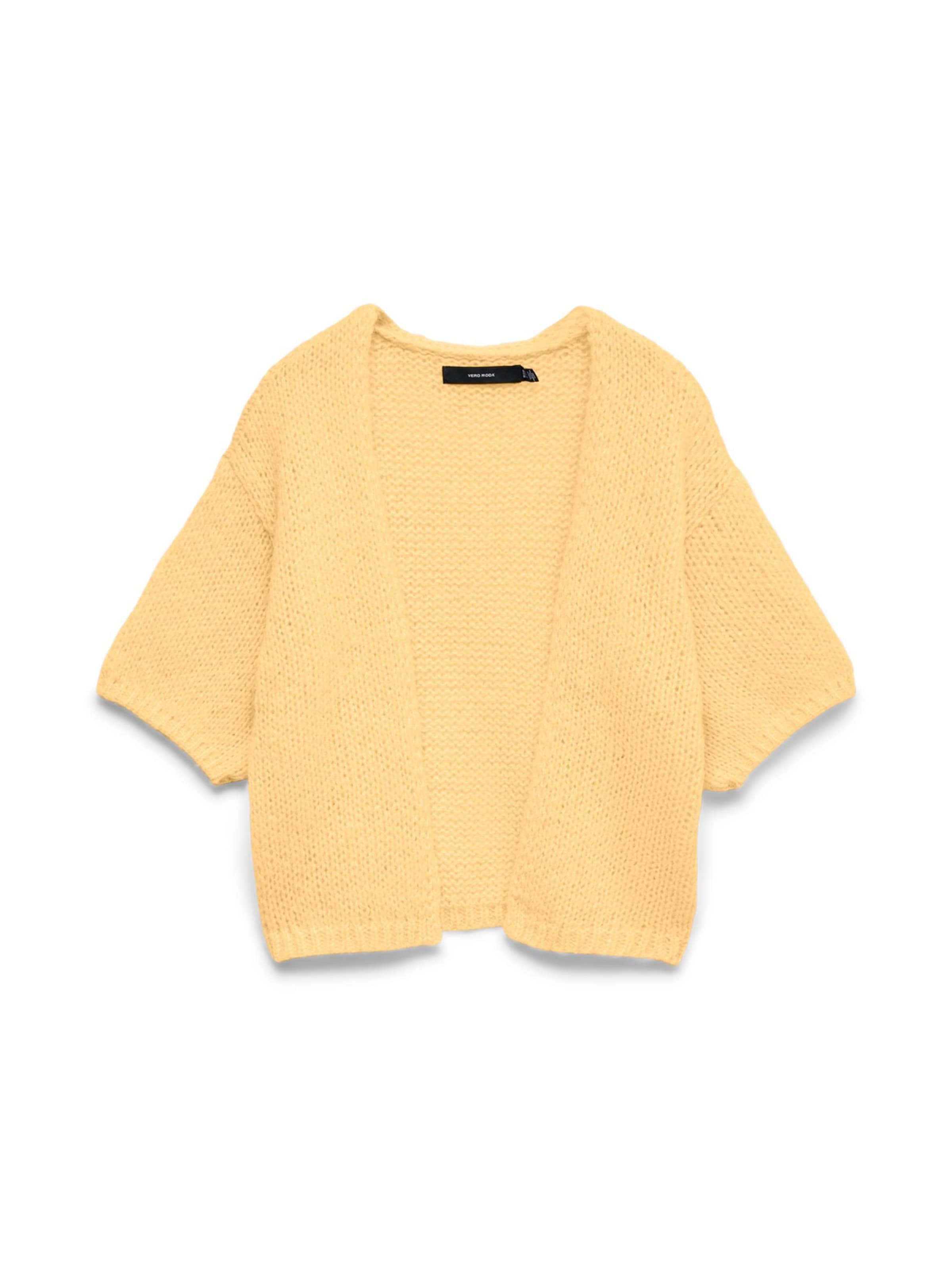 VERO MODA Knit cardigan 'VMMAYBE' in Yellow: front