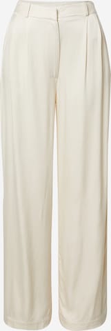 A LOT LESS Zvonové kalhoty Kalhoty se sklady v pase 'Florentina' – béžová: přední strana
