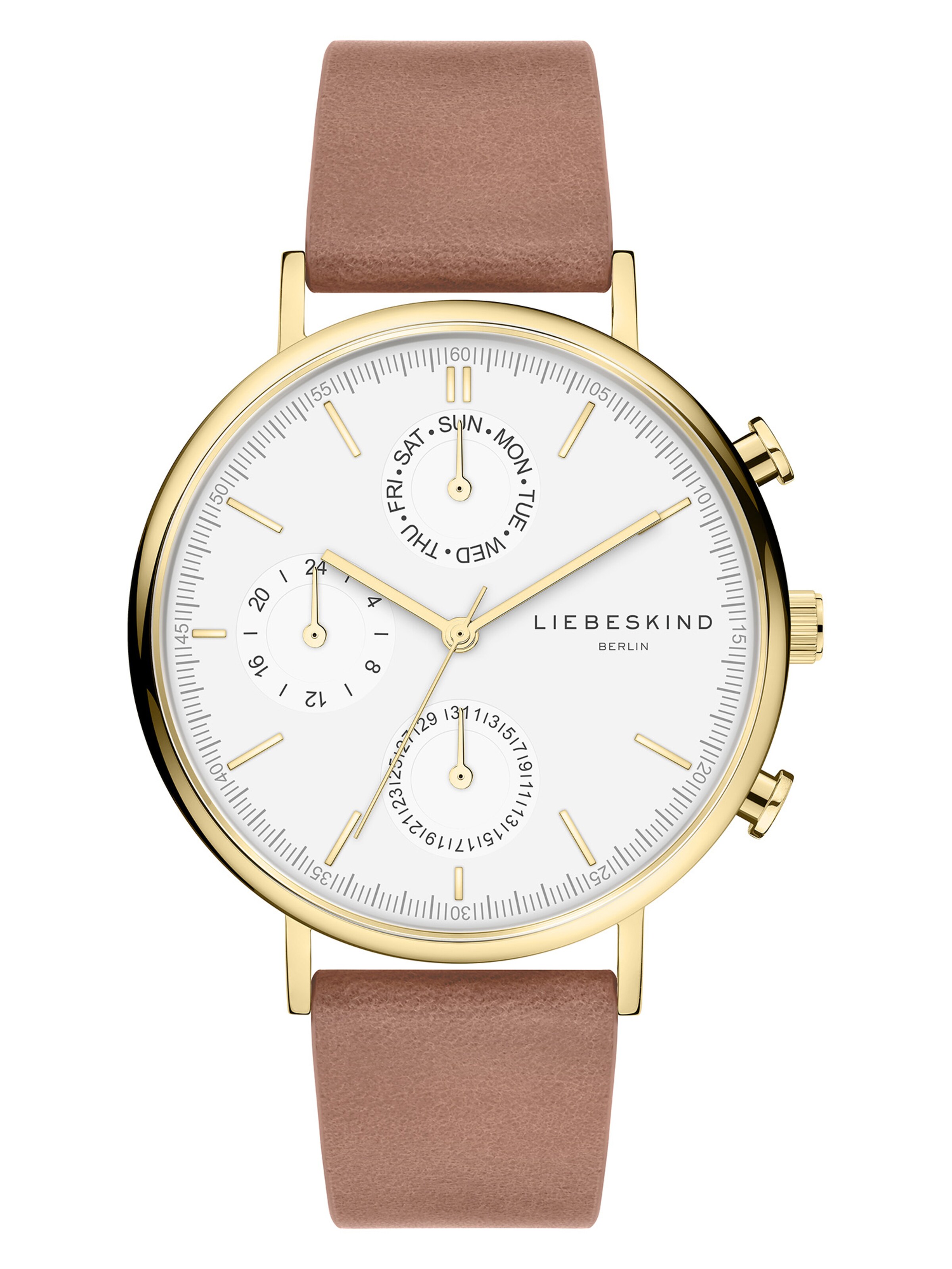 Liebeskind Berlin Analoguhr in Braun: Vorderseite
