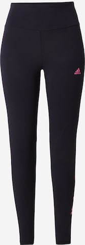 ADIDAS SPORTSWEAR Skinny Sports trousers 'Essentials' in Black: front