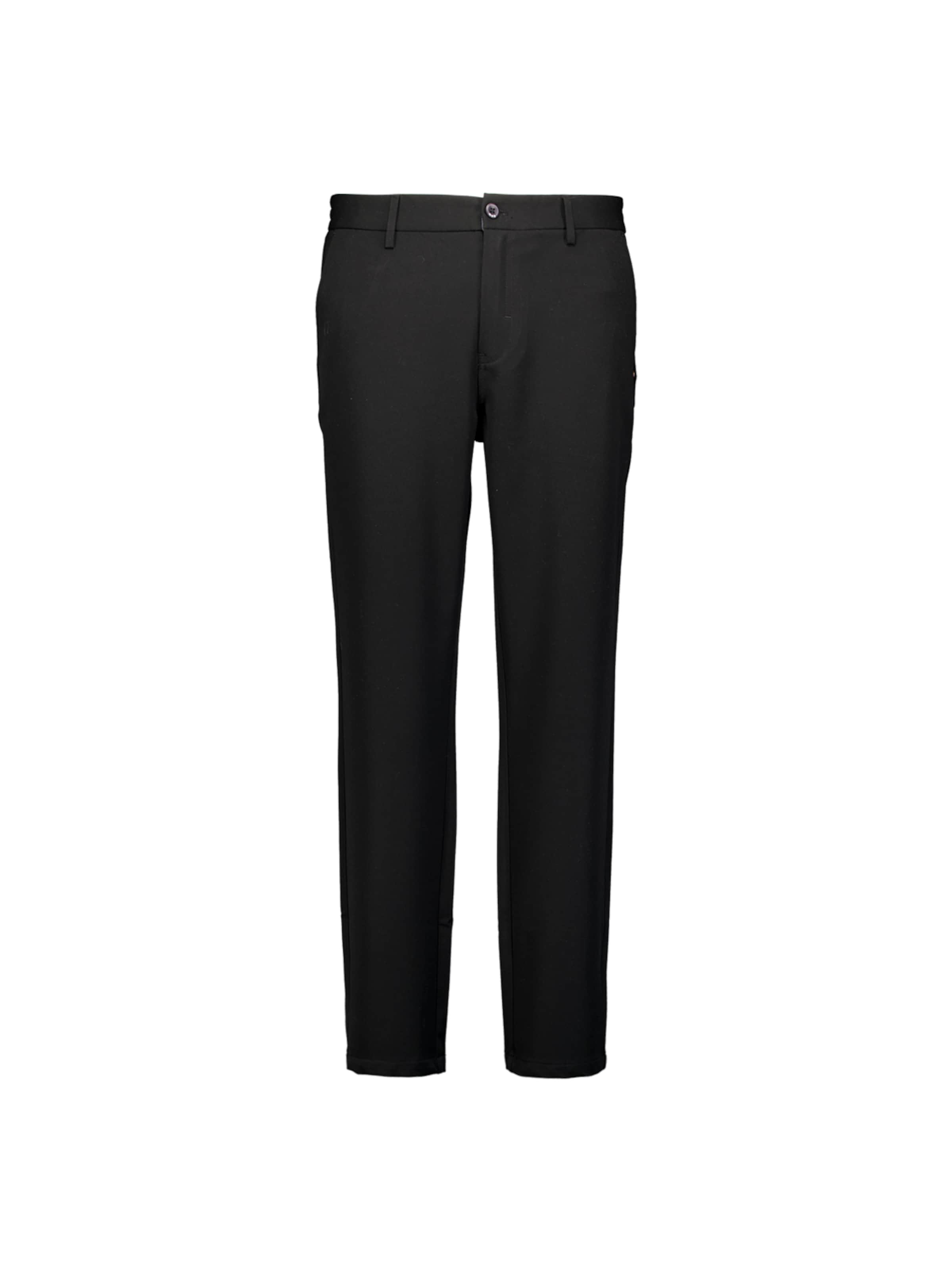 No Excess Regular Chino trousers in Black: front