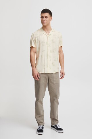 BLEND Regular fit Button Up Shirt in Beige