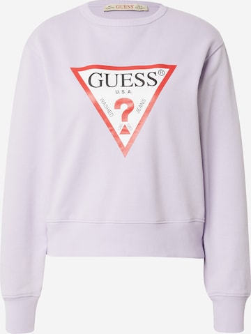 Felpa di GUESS in lilla: frontale