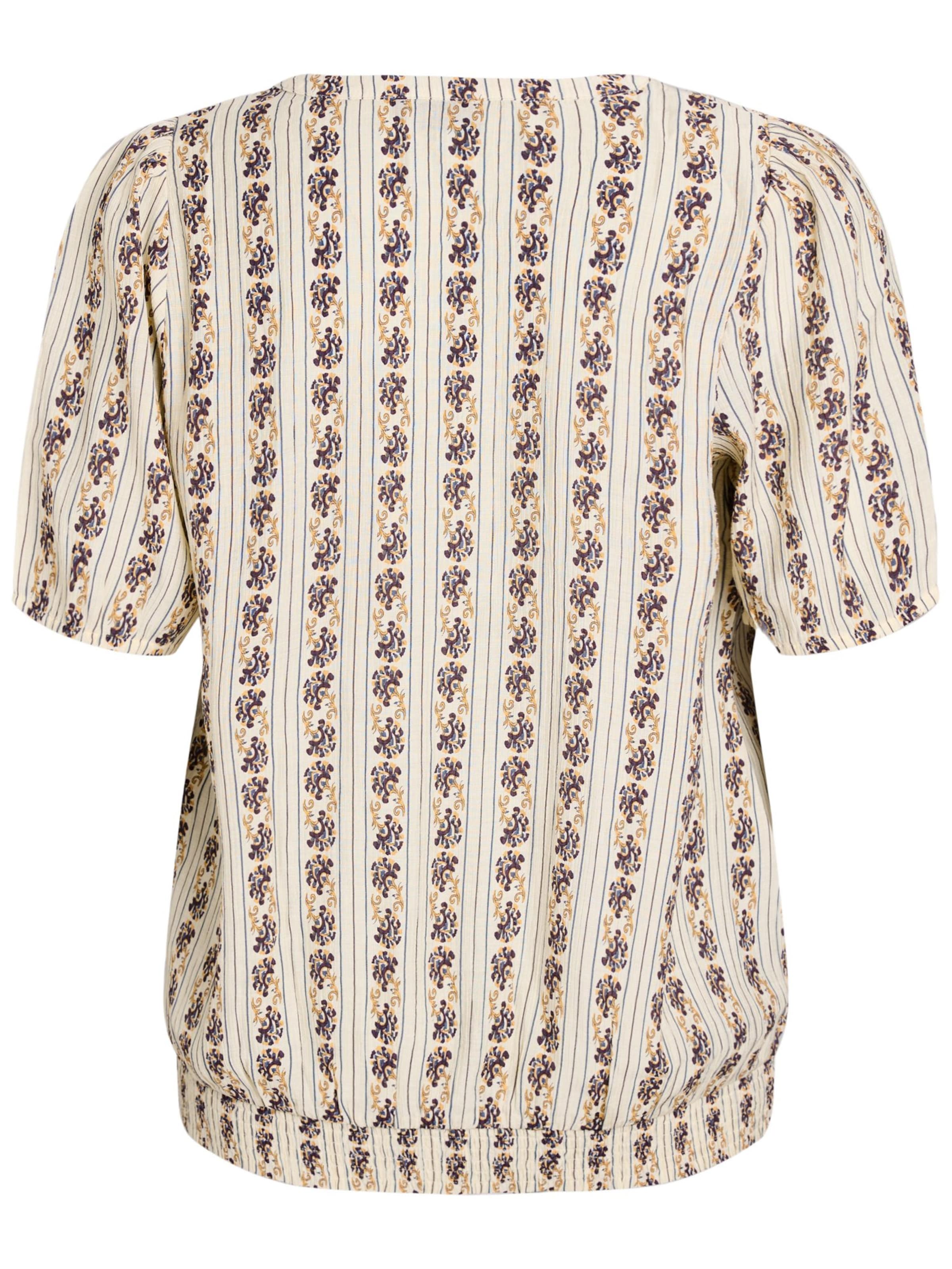 Zizzi Bluse 'Melisa' in Beige