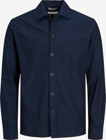 JACK & JONES Button Up Shirt 'Pete' in Blue: front