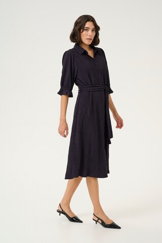 Kaffe Blousejurk in Blauw