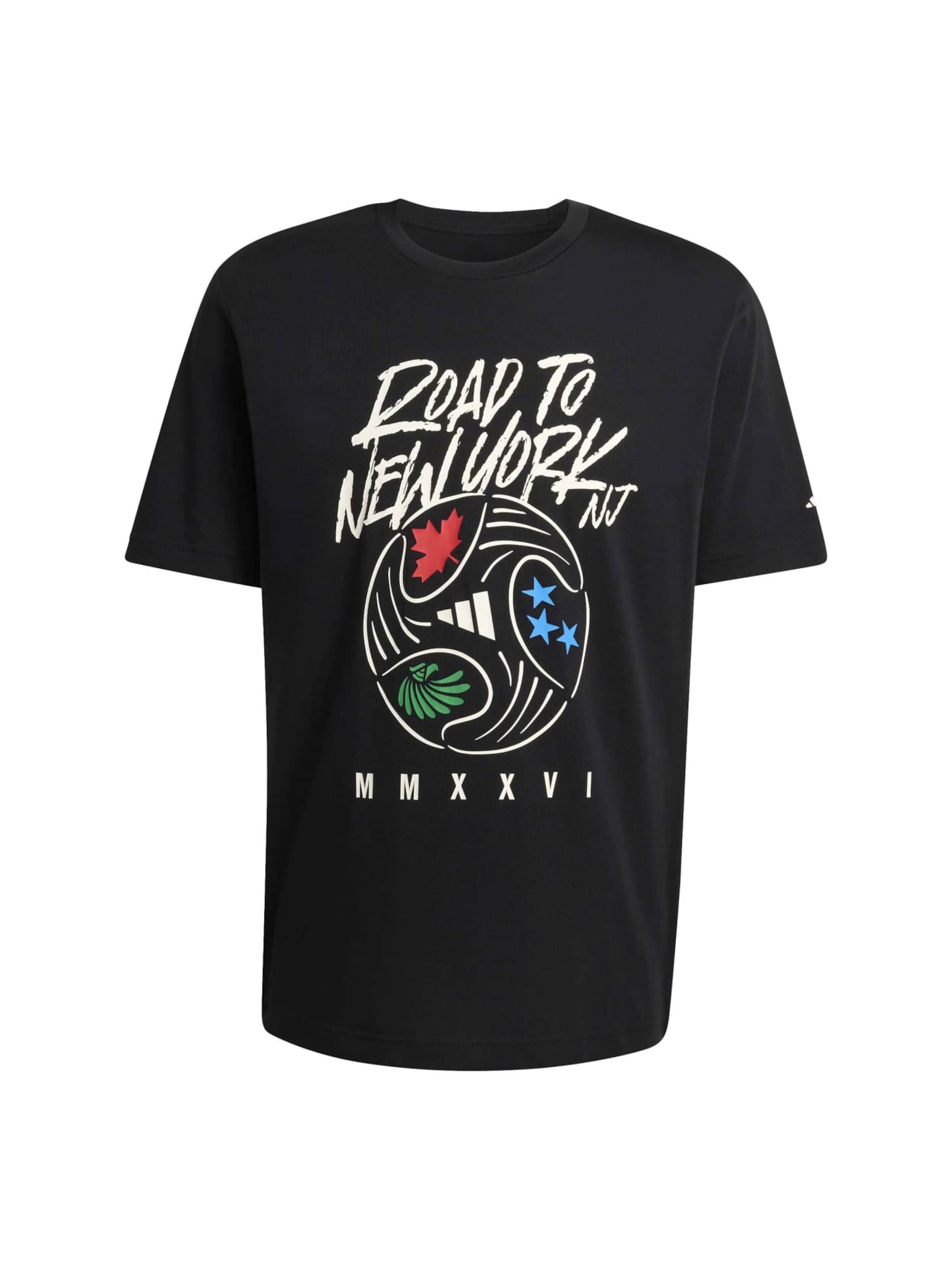 juoda ADIDAS SPORTSWEAR Sportiniai marškinėliai 'WC BALL': priekis