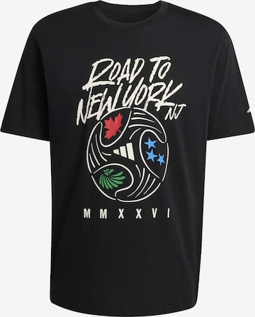 juoda ADIDAS SPORTSWEAR Sportiniai marškinėliai 'WC BALL': priekis