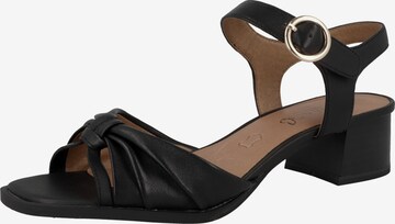 CAPRICE Sandals in Black: front