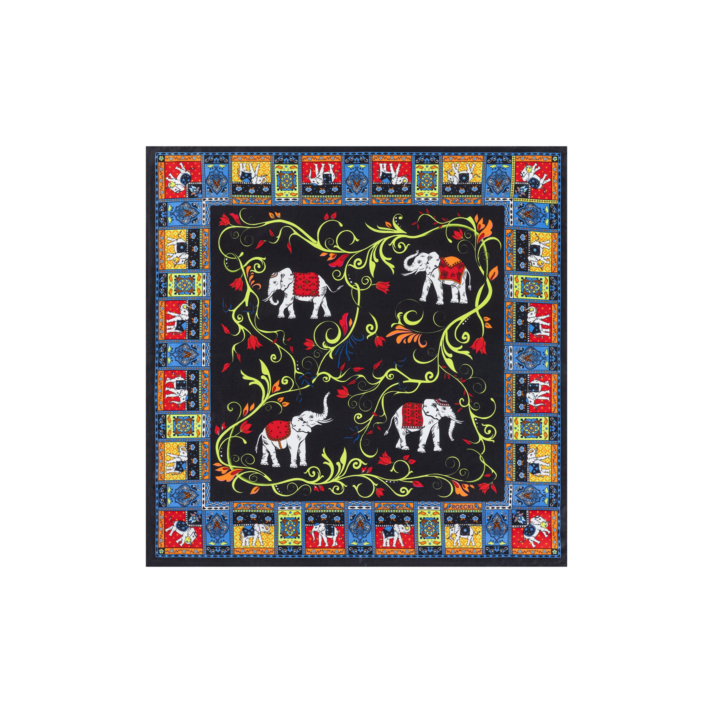 Foulard 'LUCKY ELEPHANT NICKY' di Roeckl in colori misti: frontale