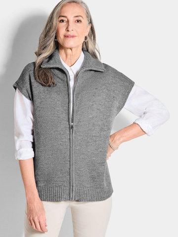 Goldner Knitted vest in Grey: front
