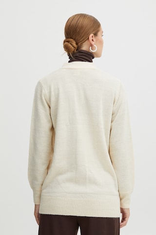 ICHI Knit Cardigan 'Marat' in White