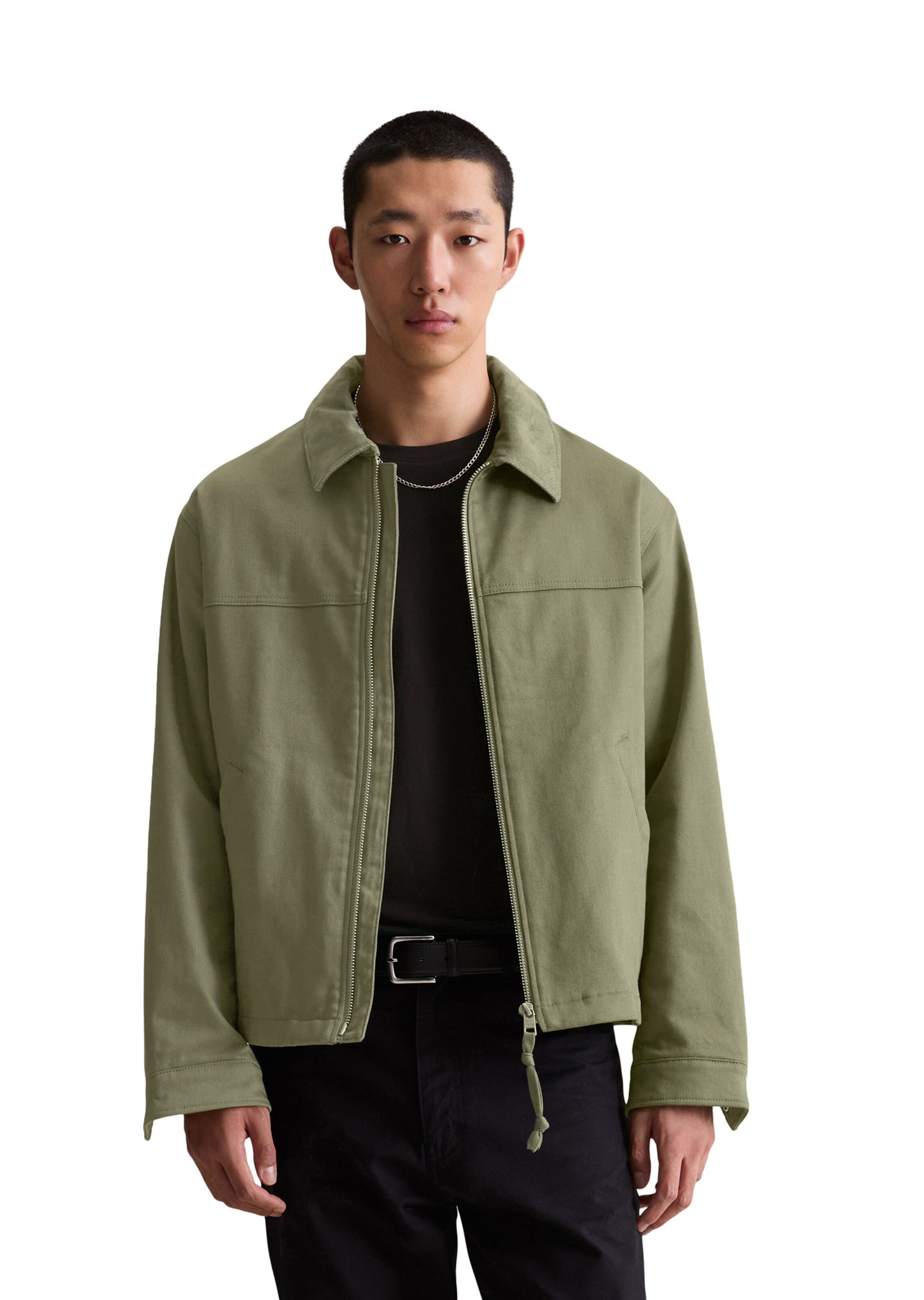 Marc O'Polo DENIM Between-season jacket in Green: front