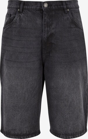 Urban Classics Loosefit Jeans in Zwart: voorkant