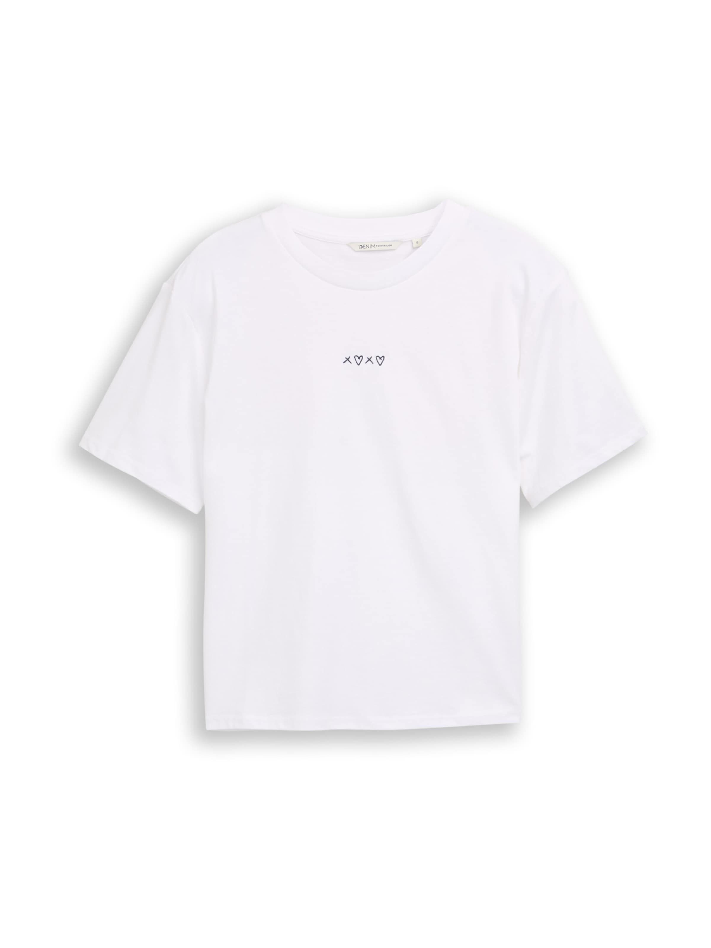 TOM TAILOR DENIM Shirt in Wit: voorkant