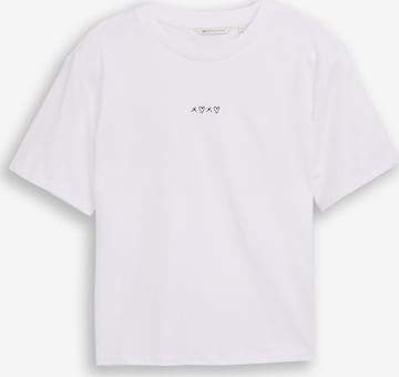 TOM TAILOR DENIM Shirt in Wit: voorkant