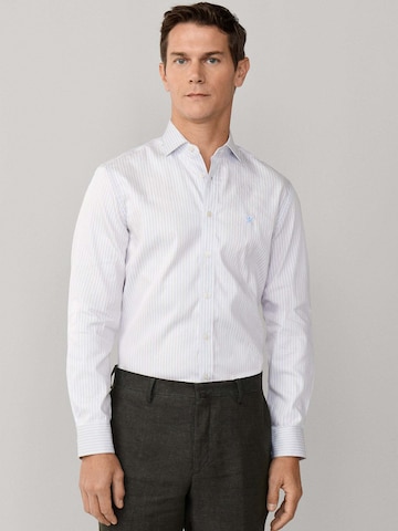 Coupe regular Chemise Hackett London en bleu : devant
