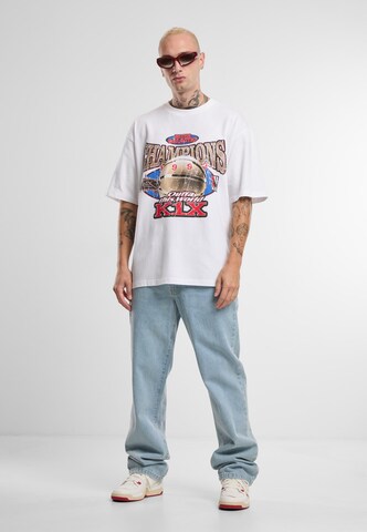 T-Shirt 'Gold Basketball' K1X en blanc