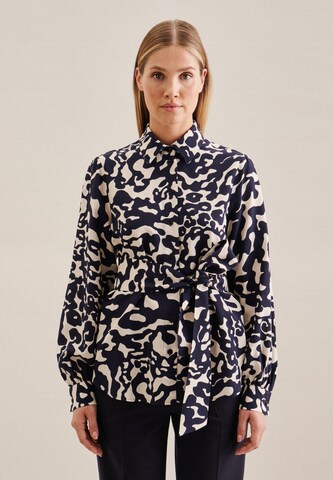 SEIDENSTICKER Blouse in Blauw: voorkant