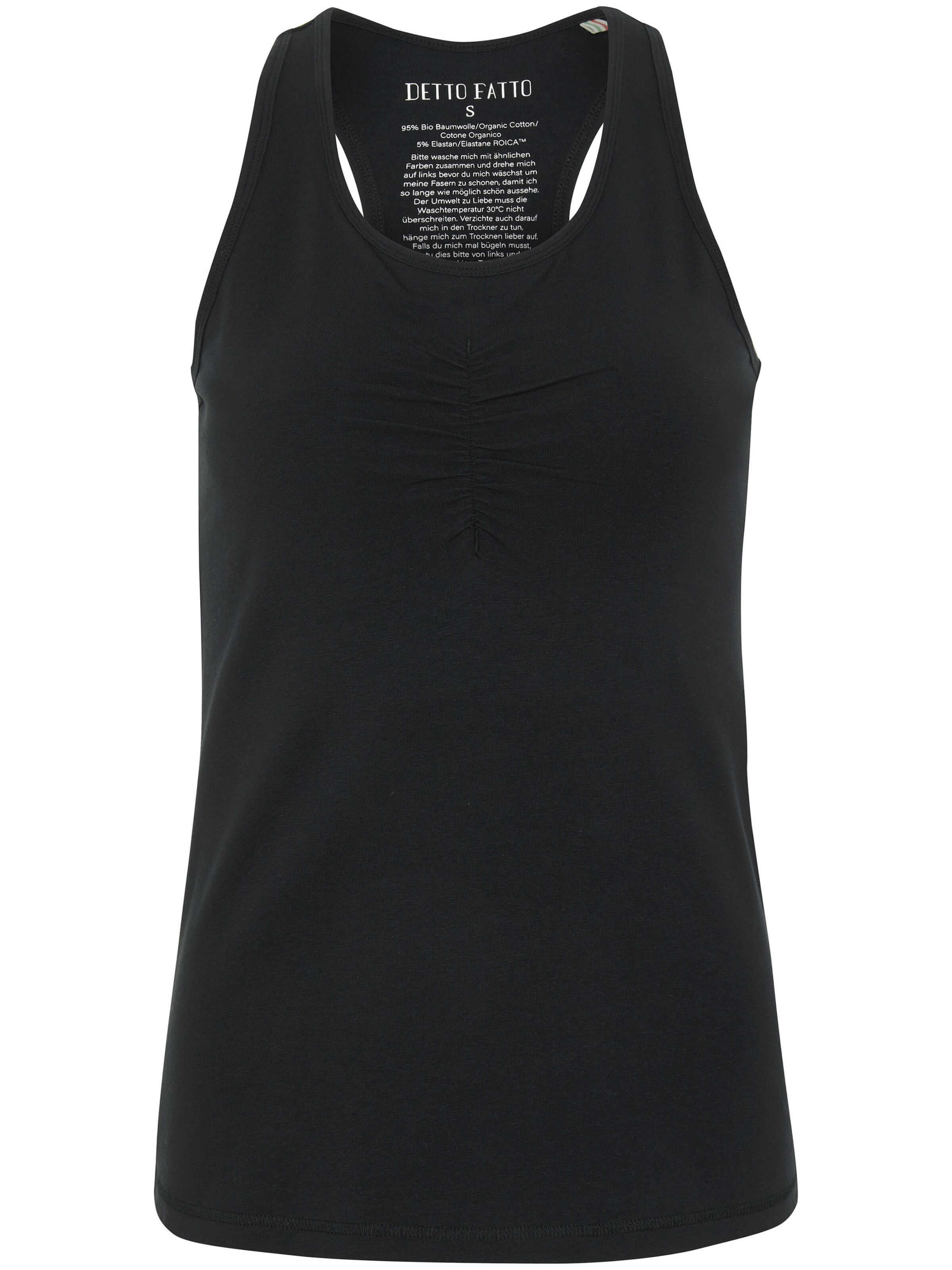 Detto Fatto Top in Schwarz: Vorderseite