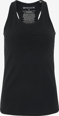 Detto Fatto Sports Top in Black: front