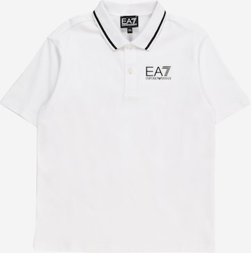 Tricou de la EA7 Emporio Armani pe alb: față