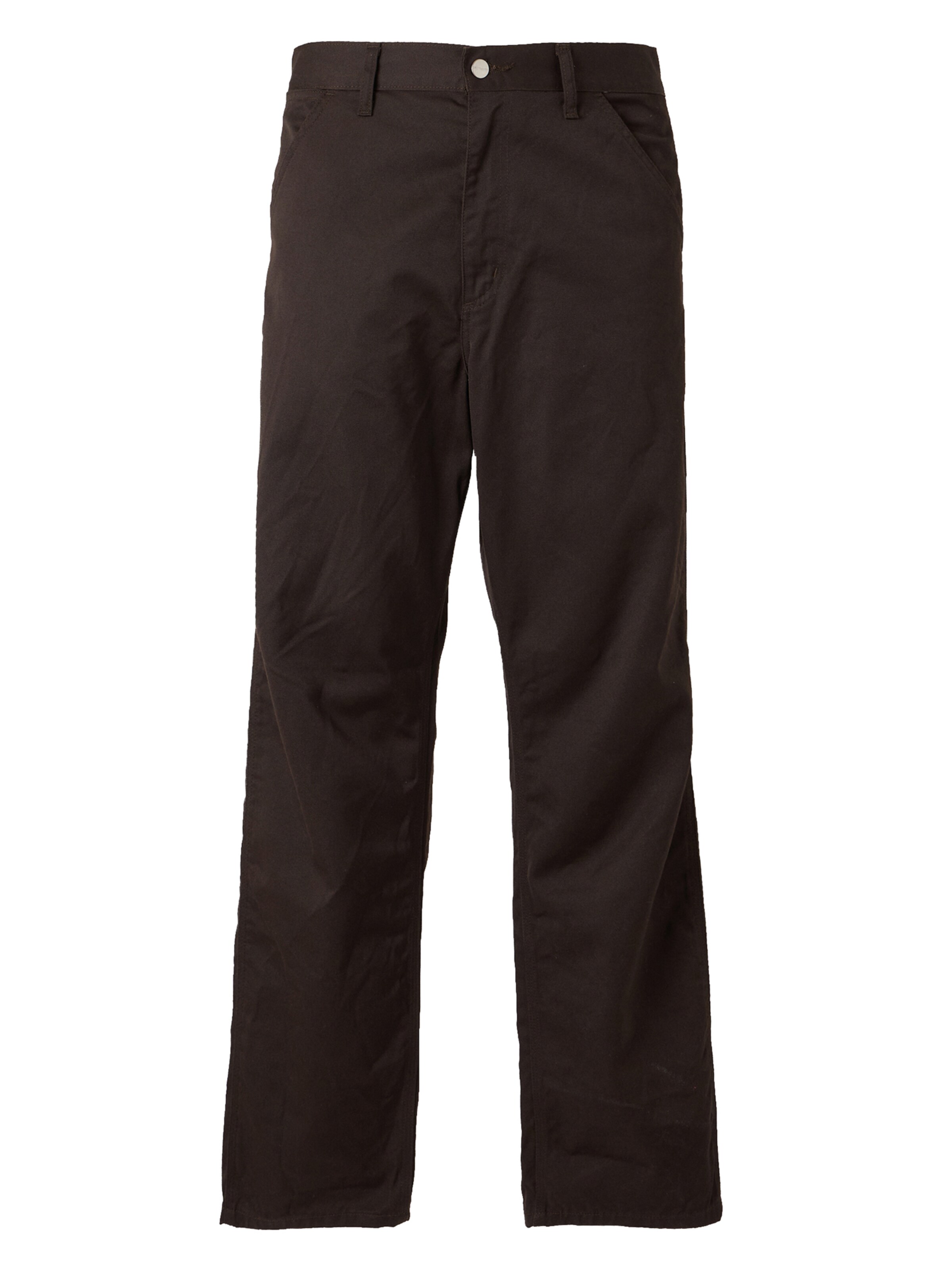 Pantalon Carhartt WIP en marron : devant