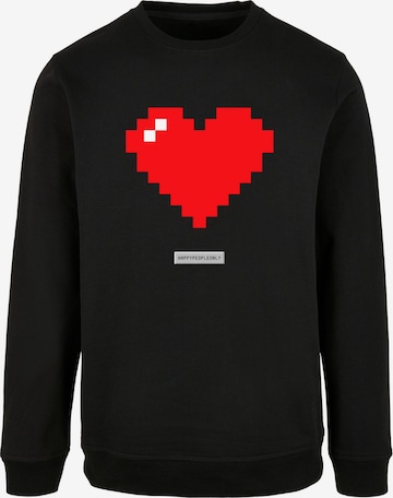 F4NT4STIC Sweatshirt 'Pixel' in Schwarz: Vorderseite