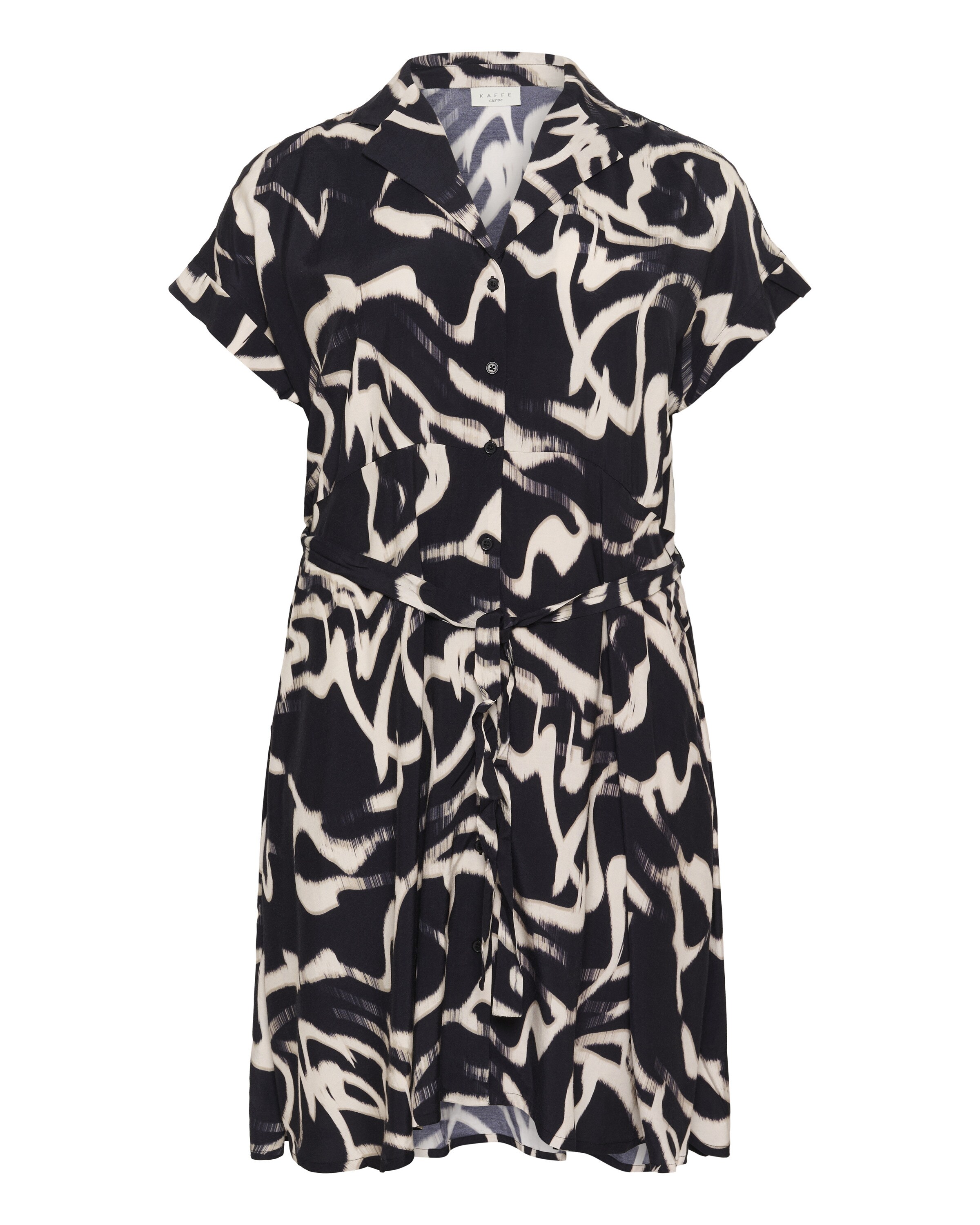 Robe 'Maren' KAFFE CURVE en noir : devant