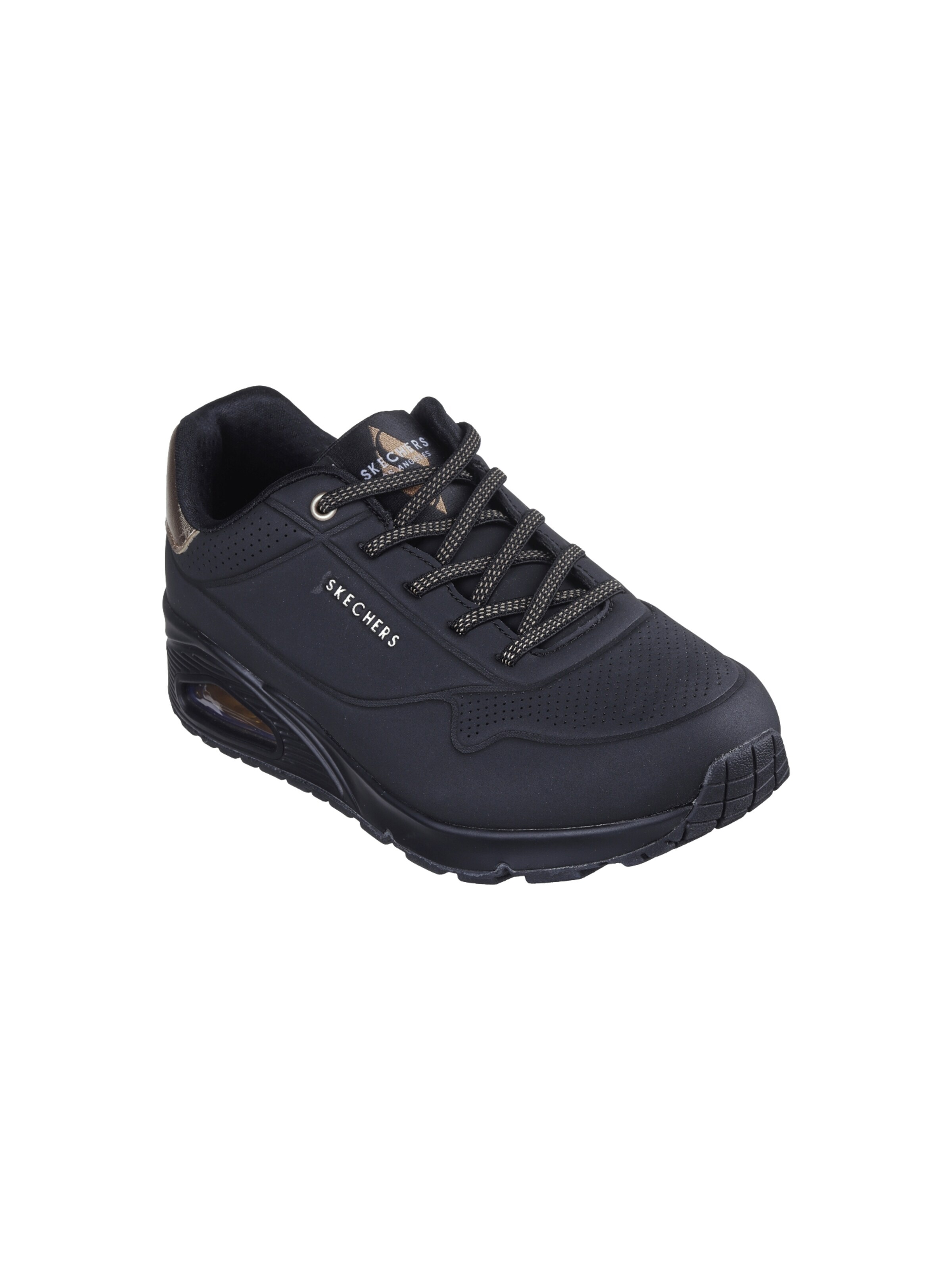 SKECHERS - Calzado deportivo con cordones en negro