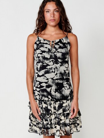 KOROSHI Dress in Black: front
