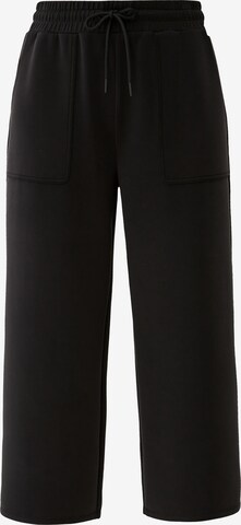 Wide Leg Pantalon s.Oliver en noir : devant