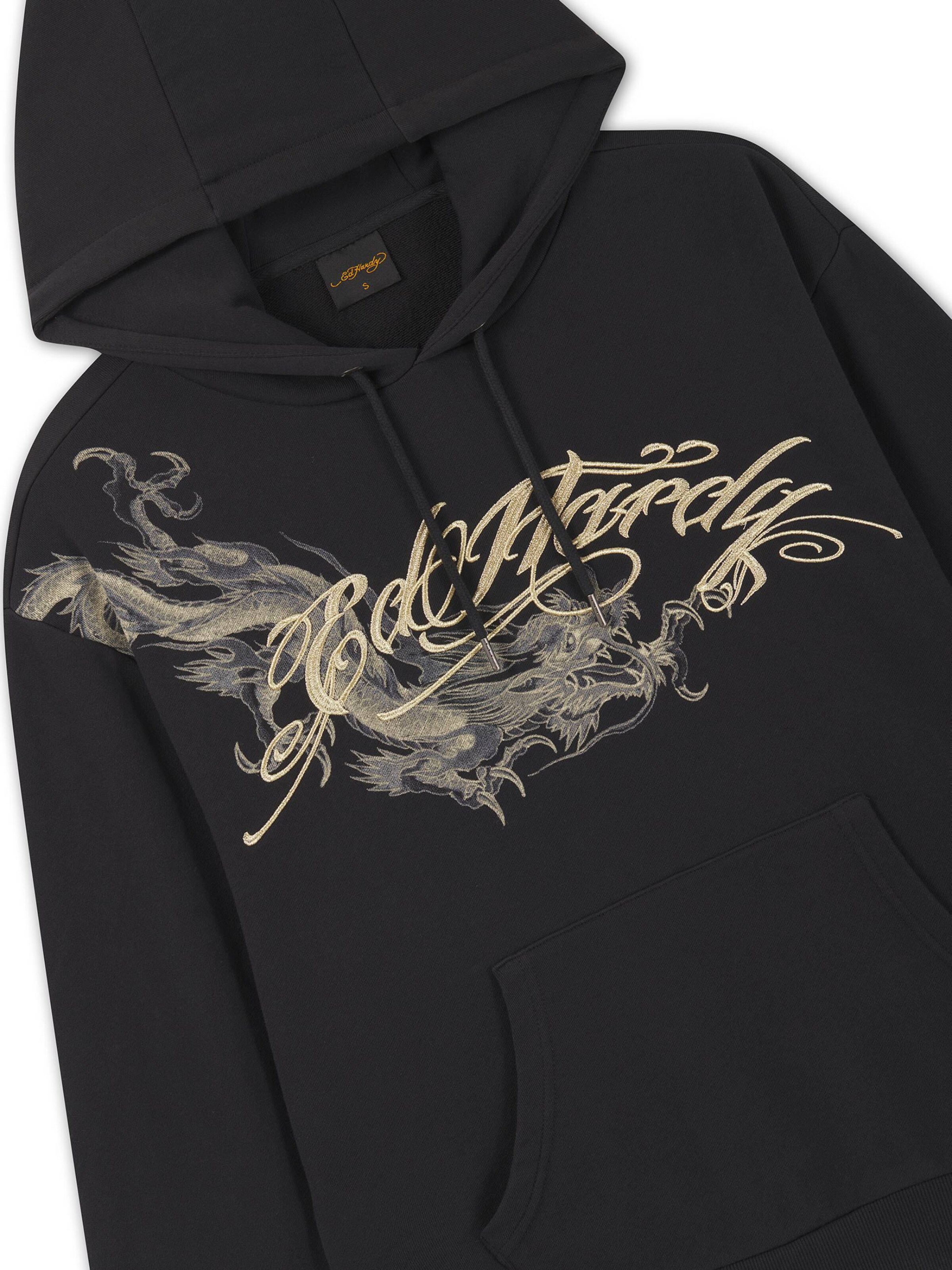 Ed Hardy Sweatshirt i svart: framsida