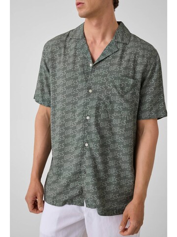 GUESS Regular Fit Hemd in Grün