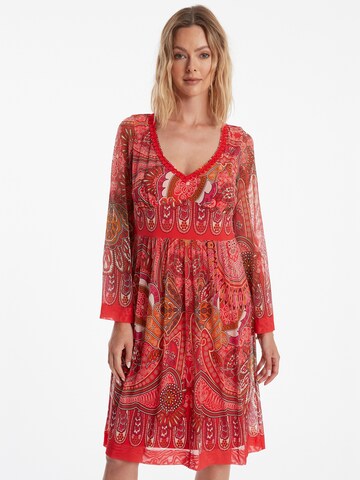 Ana Alcazar Kleid 'Zevila ' in Rot: Vorderseite