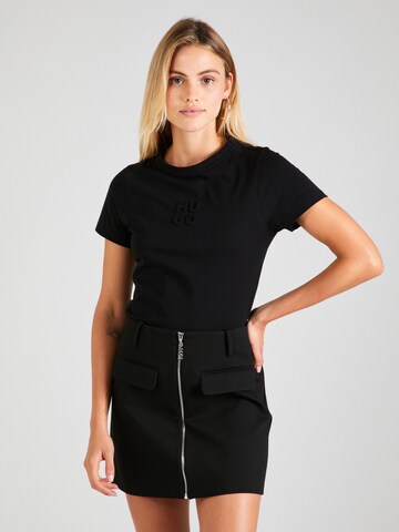 HUGO Shirt 'Classic' in Black: front