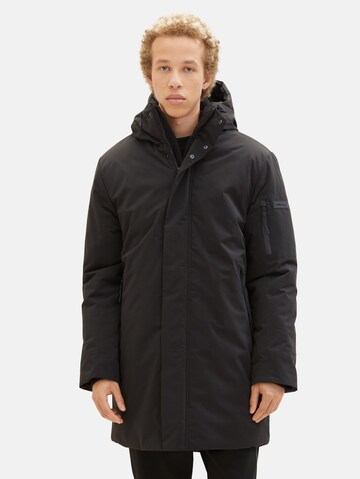 TOM TAILOR DENIM Winter coat in Black: front