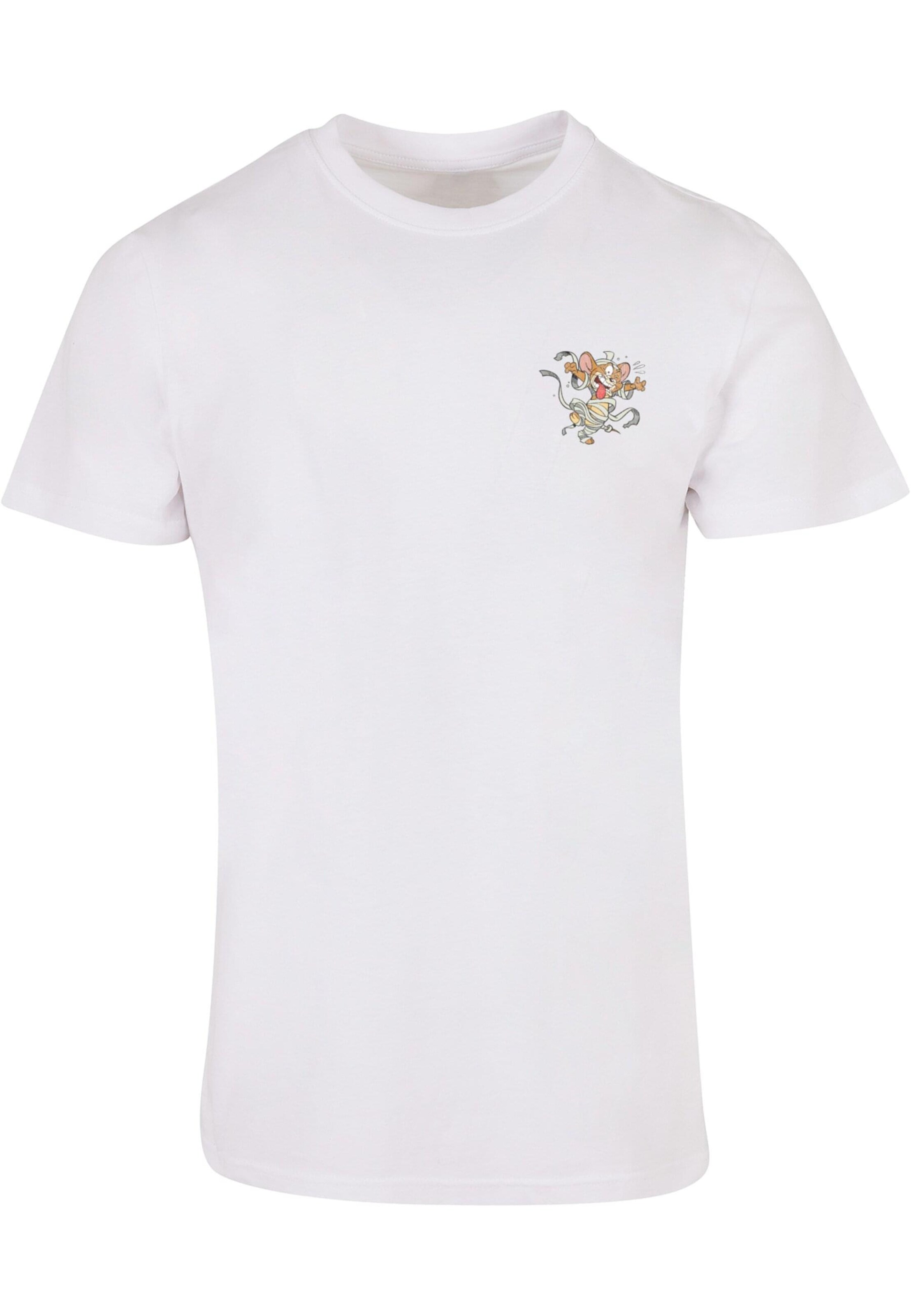 ABSOLUTE CULT T-Shirt 'Tom and Jerry - Frankenstein Jerry' in Weiß: Vorderseite