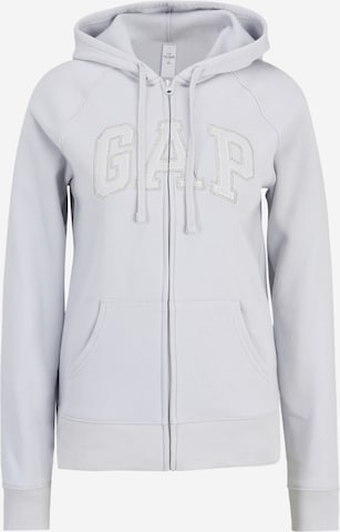 Gap Tall Sweat jacket 'HERITAGE' in Grey: front