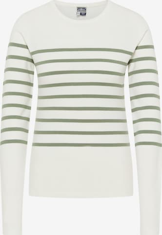 DreiMaster Maritim Sweater in White: front