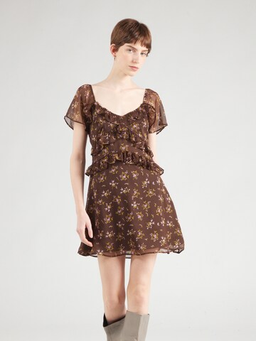 TOPSHOP Kleid in Braun: Vorderseite