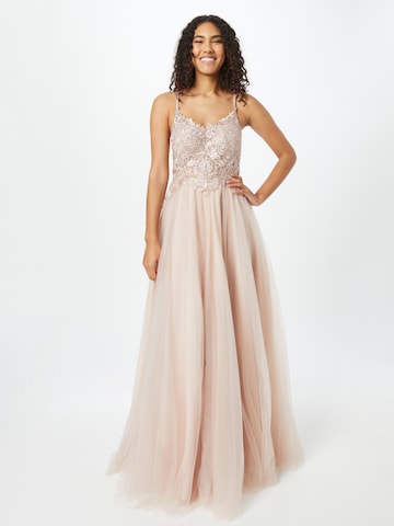 mascara Evening dress in Beige: front