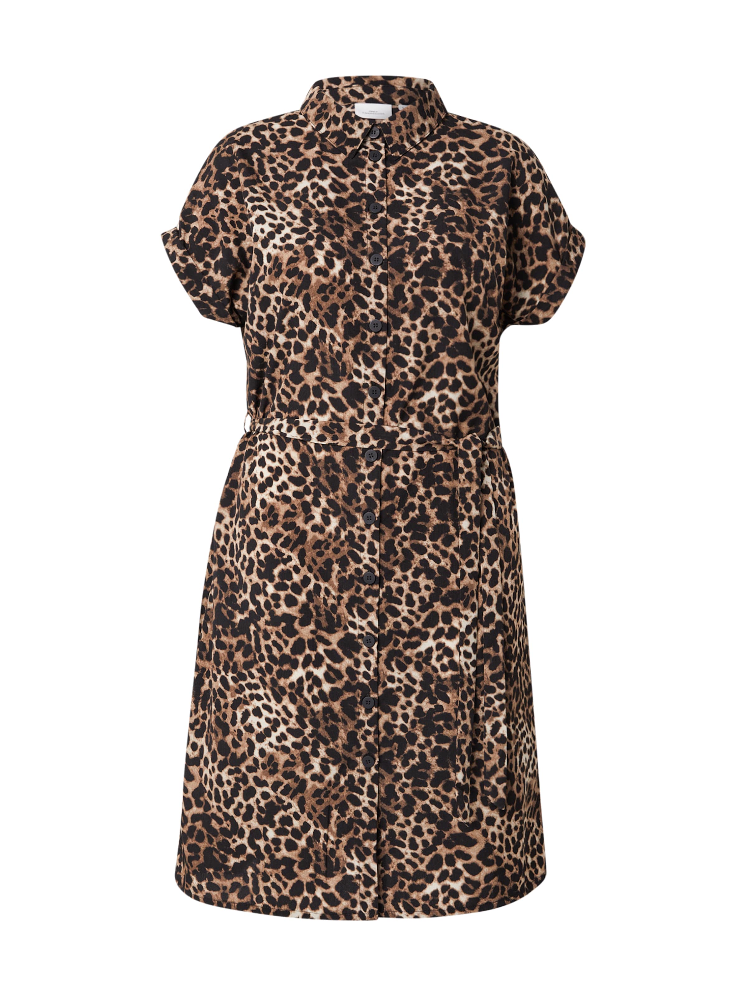 ONLY Carmakoma Košilové šaty 'CARDiega' – černá: přední strana