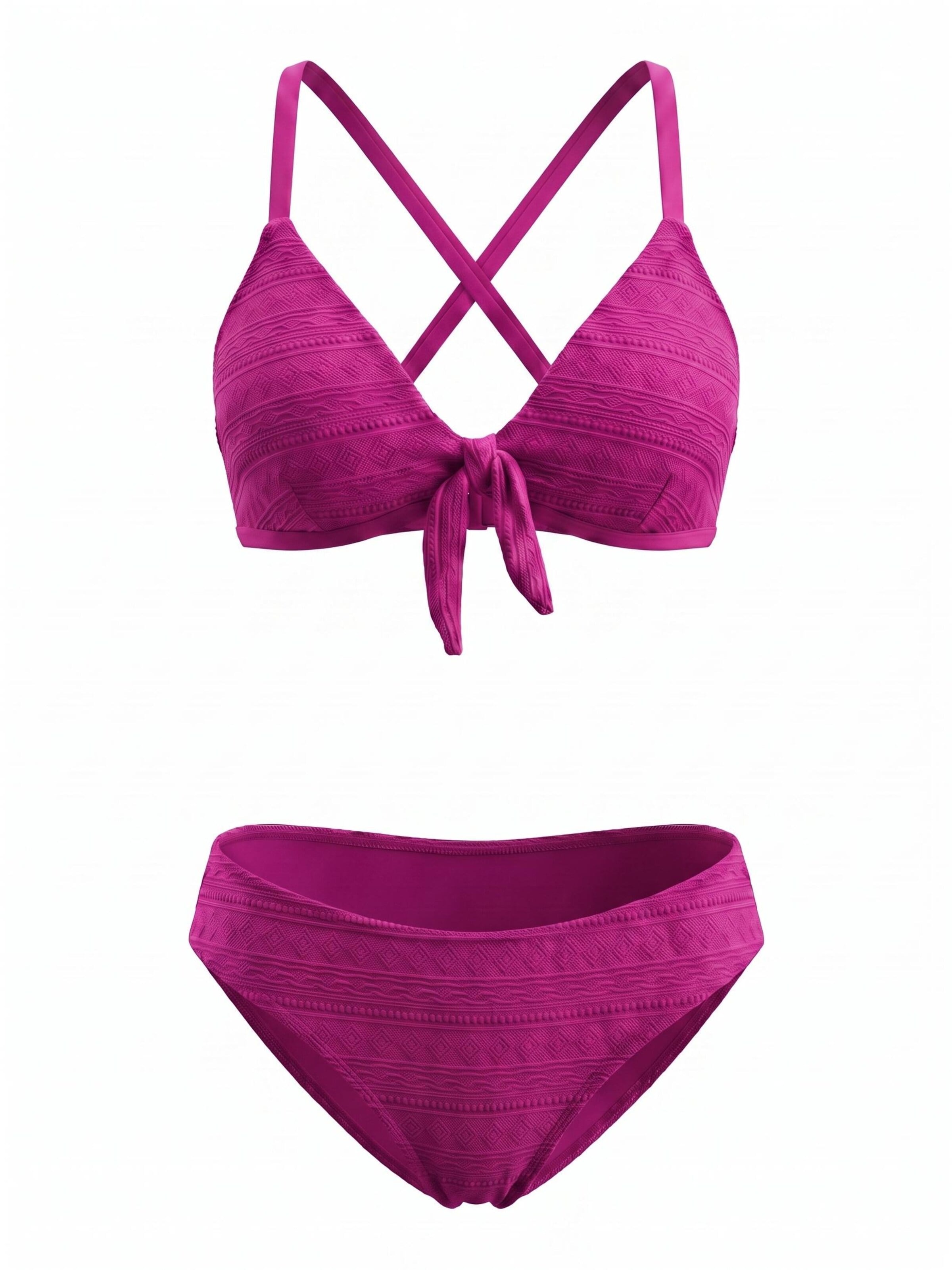 Cupshe Bikini 'Mid-waist' in Pink: front