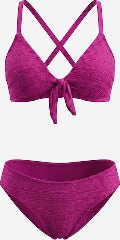 Cupshe Bikini 'Mid-waist' in Pink: front