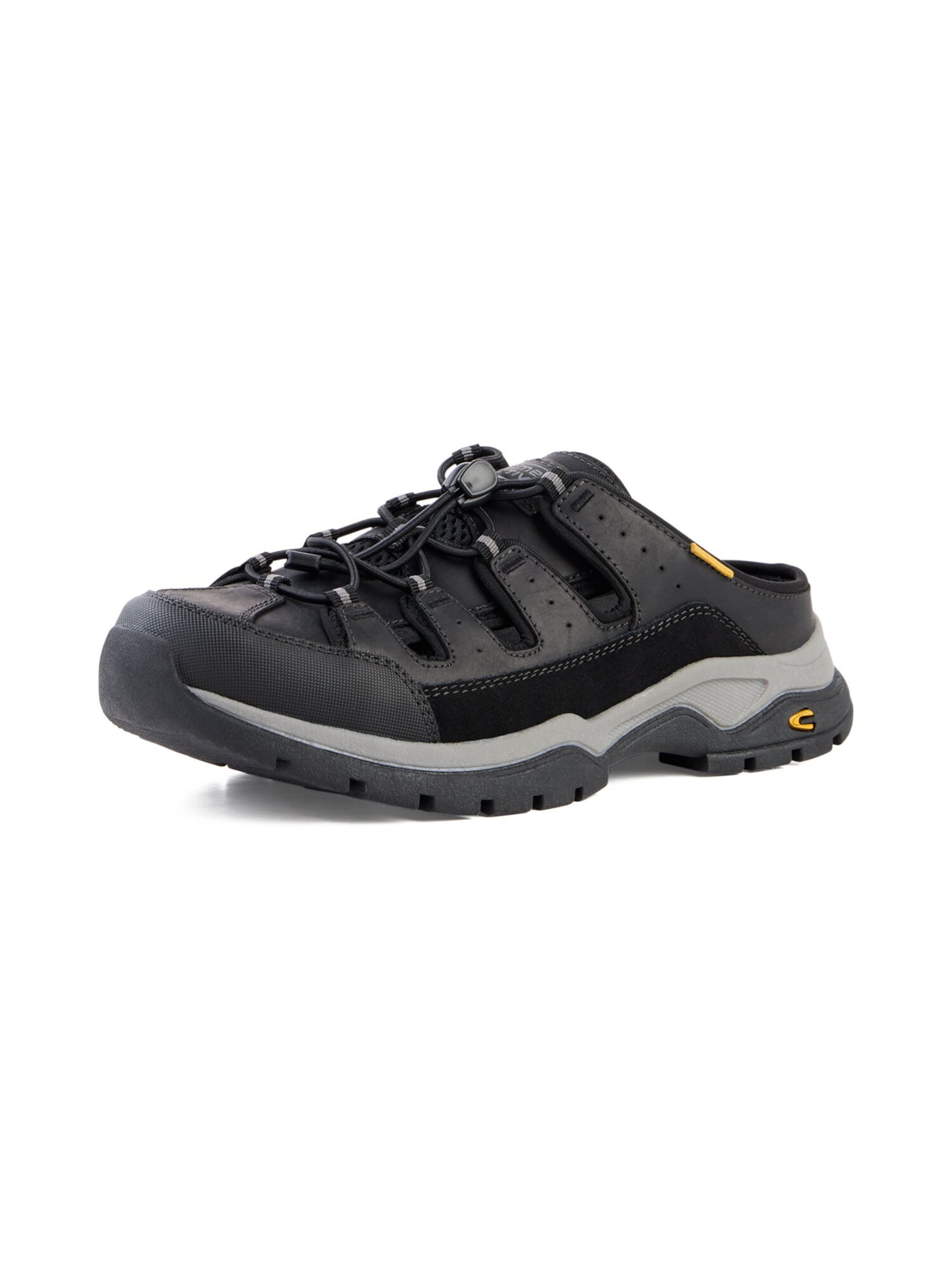 CAMEL ACTIVE Trecking-Sandale mit Schnellzugband in Schwarz: Vorderseite