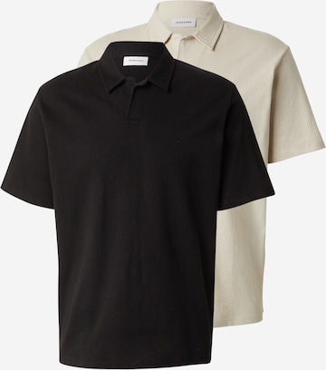 JACK & JONES Shirt 'JJDEVIN' in Beige: front