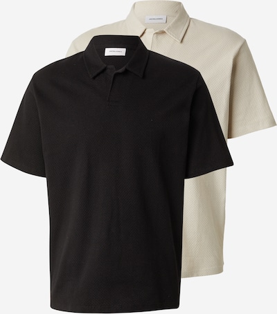 JACK & JONES Paita 'JJDEVIN' värissä kitti / musta, Tuotenäkymä