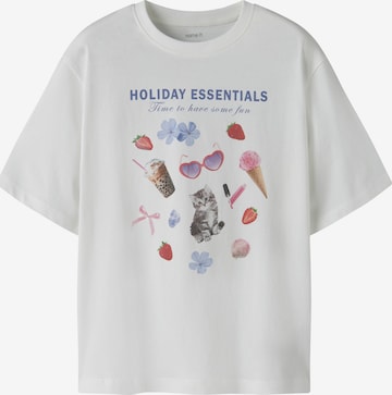 NAME IT Shirt 'NKFVOTEA' in White: front