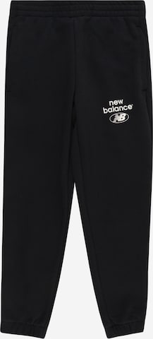 new balance Tapered Pants in Black: front
